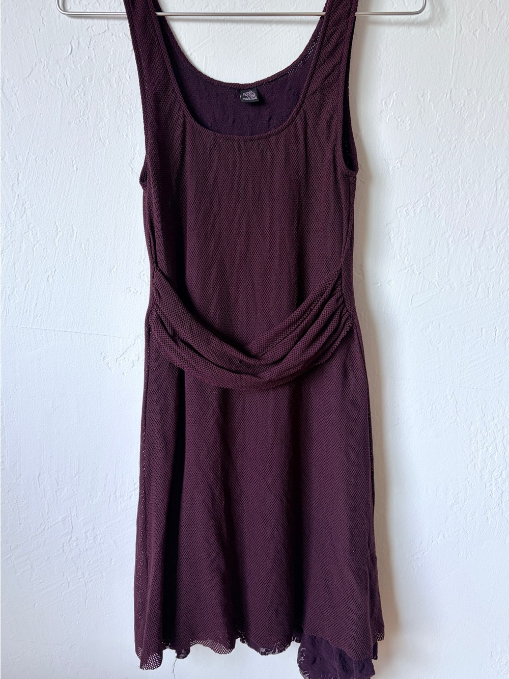 Vintage Only Hearts NYC Mesh Lace Plum Size Small